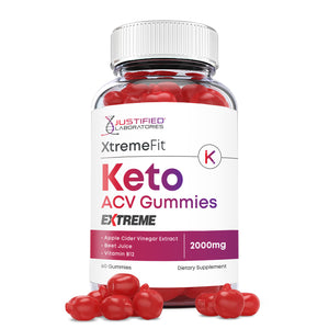 1 Bottle 2 x Stronger Xtreme Fit Keto ACV Gummies Extreme 2000mg