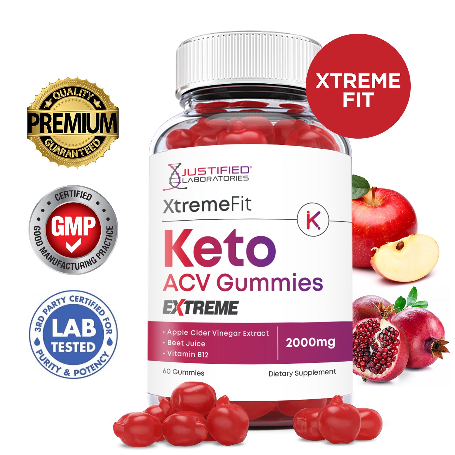2 x Stronger Extreme Keto ACV Gummies Extreme 2000mg