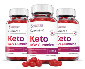 3 bottles of Xtreme Fit Keto ACV Gummies 1000MG