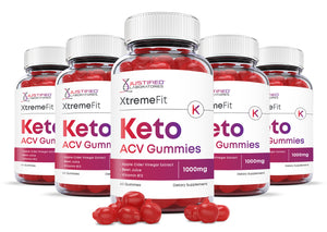 5 bottles of Xtreme Fit Keto ACV Gummies 1000MG