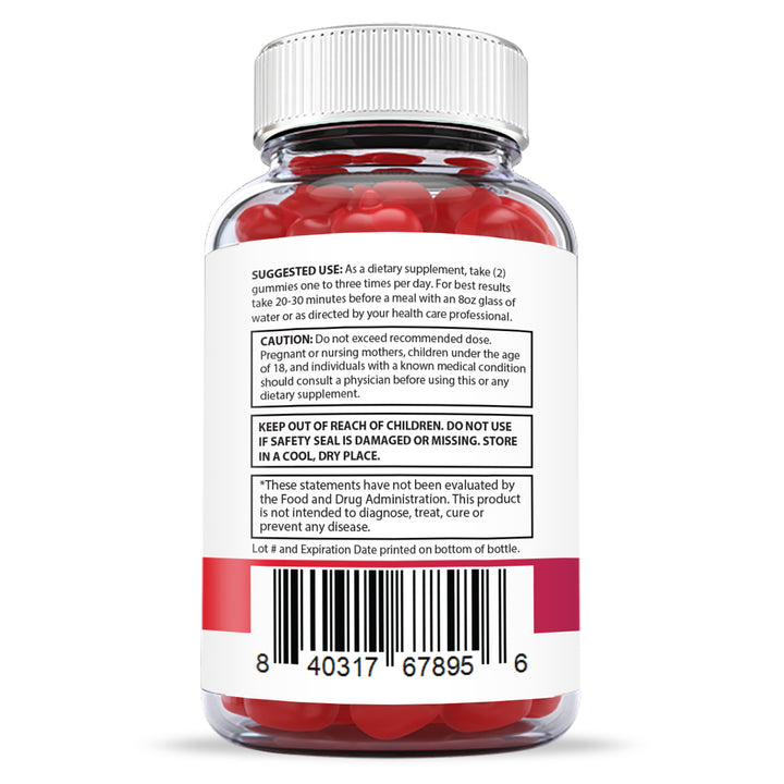 Suggested use and warnings of Xtreme Fit Keto ACV Gummies 1000MG