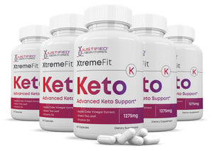 5 bottles of Xtreme Fit Keto ACV Pills 1275MG