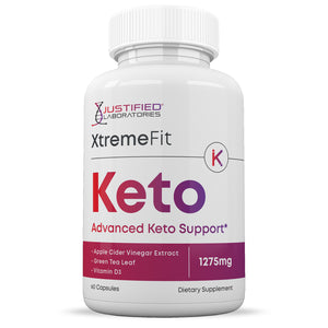 Front facing image of Xtreme Fit Keto ACV Pills 1275MG