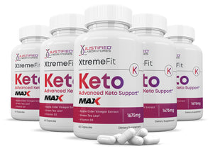 5 bottles of Xtreme Fit Keto ACV Max Pills 1675MG