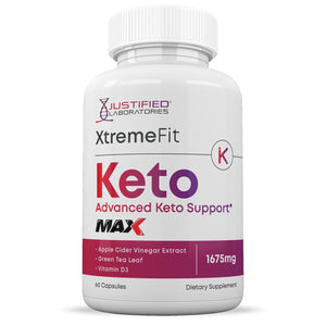 Front facing image of Xtreme Fit Keto ACV Max Pills 1675MG