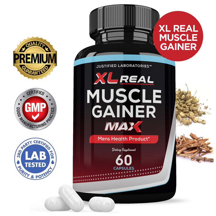 XL Real Muscle Gainer Max Men’s Health Supplement 1600mg