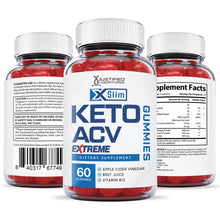 Load image into Gallery viewer, All side of the bottle of 2 x Stronger X Slim Keto ACV Gummies Extreme 2000mg