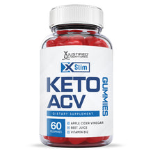 Load image into Gallery viewer, Front facing image of X Slim Keto ACV Gummies 
