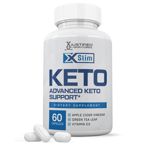 1 bottle of X Slim Keto ACV Pills 1275MG