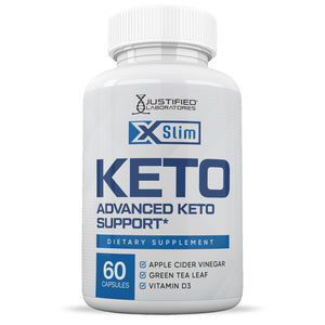 Front facing image of X Slim Keto ACV Pills 1275MG