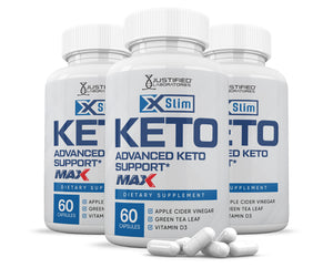 3 bottle of X Slim Keto ACV Max Pills 1675MG