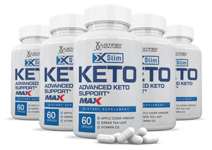 5 bottles of X Slim Keto ACV Max Pills 1675MG