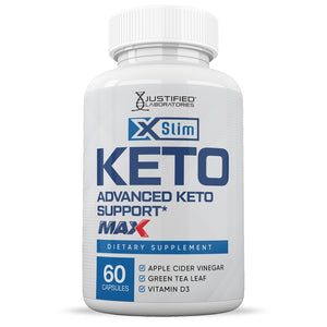 Front facing image of X Slim Keto ACV Max Pills 1675MG