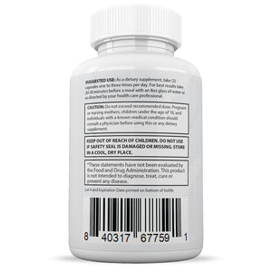 Suggested use and warnings of X Slim Keto ACV Max Pills 1675MG