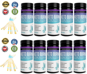 10 bottles of Keto Test Strips Testing Ketosis Levels on Low Carb Ketogenic Diet 100 Urinalysis Strips