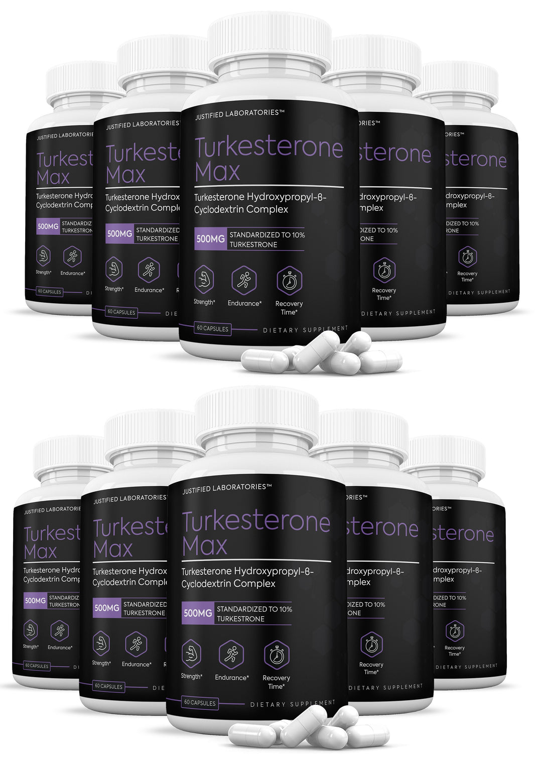 10 bottles of Turkesterone Max 500mg