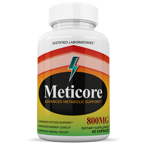 Front facing image of Meticore Keto Pills Supplement 60 Capsules