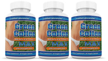 Cargar imagen en el visor de la Galería, 3 bottles of Pure Green Coffee Bean Extract 800mg 50% Chlorogenic Acid 60 Capsules
