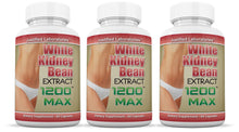 Load image into Gallery viewer, 3 bottles of White Kidney Bean 1200 Max Proprietary Formula 60 Capsules