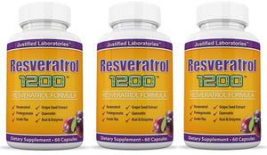 3 bottles of Resveratrol 1200