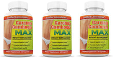 Cargar imagen en el visor de la Galería, 3 bottles of Garcinia Cambogia Max 60% HCA 60 Capsules