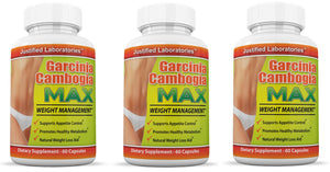 3 bottles of Garcinia Cambogia Max 60% HCA 60 Capsules
