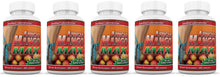 Afbeelding in Gallery-weergave laden, 5 bottles of African Mango Max 1200 mg Extract Irvingia Gabonensis All Natural 60 Capsules