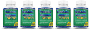 5 bottles of Prostate Support 5000 60 Capsules
