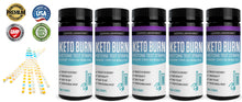 Cargar imagen en el visor de la Galería, 5 bottles of Keto Test Strips Testing Ketosis Levels on Low Carb Ketogenic Diet 100 Urinalysis Strips