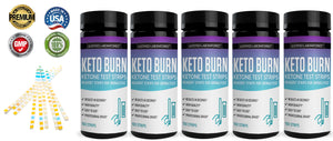 5 bottles of Keto Test Strips Testing Ketosis Levels on Low Carb Ketogenic Diet 100 Urinalysis Strips