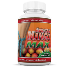 Carica l&#39;immagine nel visualizzatore di Gallery, Front facing image of African Mango Max 1200 mg Extract Irvingia Gabonensis All Natural 60 Capsules