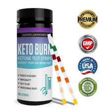 Cargar imagen en el visor de la Galería, Keto Test Strips Testing Ketosis Levels on Low Carb Ketogenic Diet 100 Urinalysis Strips