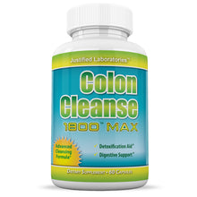 Carica l&#39;immagine nel visualizzatore di Gallery, Front facing image of Colon Cleanse 1800 Max Detox Cleanse All Natural with Acai Fruit and Fennel Seeds 60 Capsules