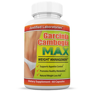 Front facing image of Garcinia Cambogia Max 60% HCA 60 Capsules