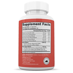 Supplement Facts of Active Boost Keto ACV Max Pills 1675MG