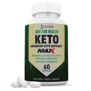 1 bottle of ACV For Health Keto ACV Max Pills 1675MG