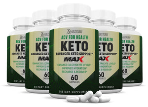 5 bottles of ACV For Health Keto ACV Max Pills 1675MG