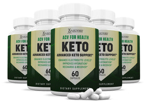 5 bottles of ACV For Health Keto ACV Pills 1275MG