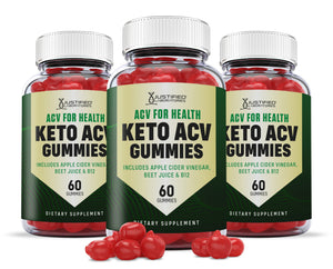 3 Bottles ACV For Health Keto ACV Gummies