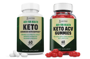 1 Bottle ACV For Health Keto ACV Gummies + Pills Bundle