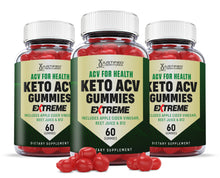 Cargar imagen en el visor de la Galería, 3 bottles of 2 x Stronger ACV For Health Keto Extreme ACV Gummies 2000mg