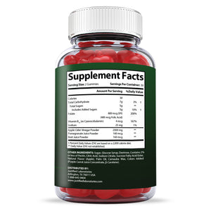 Supplement Facts of 2 x Stronger ACV For Health Keto Extreme ACV Gummies 2000mg