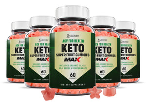 5 Bottles ACV For Health Keto Max Gummies