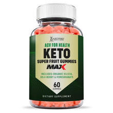 Cargar imagen en el visor de la Galería, Front facing of ACV For Health Keto Max Gummies
