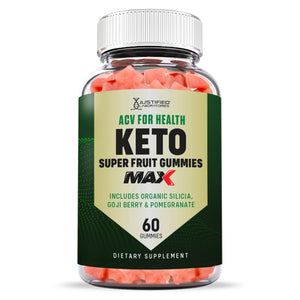 Front facing of ACV For Health Keto Max Gummies
