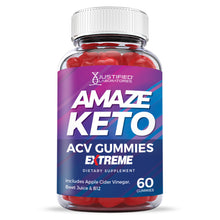 Cargar imagen en el visor de la Galería, Front facing image of 2 x Stronger Amaze ACV Keto Gummies Extreme 2000mg