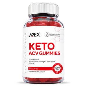 Front facing of Apex ACV Keto Gummies
