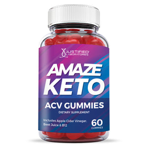 Front facing of Amaze ACV Keto Gummies