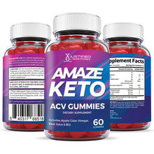 Cargar imagen en el visor de la Galería, All sides of the bottle of Amaze ACV Keto Gummies