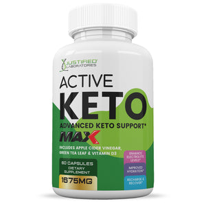 Front facing image of Active Keto ACV Max Pills 1675MG